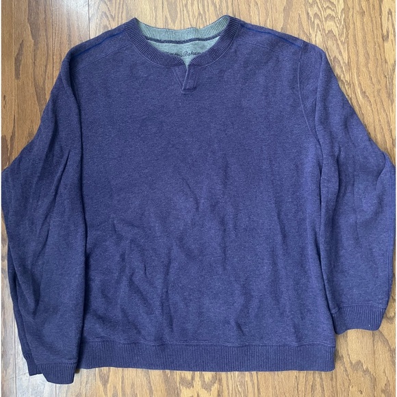 Tommy Bahama Thermal Sweater Mens Xl Red Base Layer Pullover Sweatshirt - Picture 1 of 6